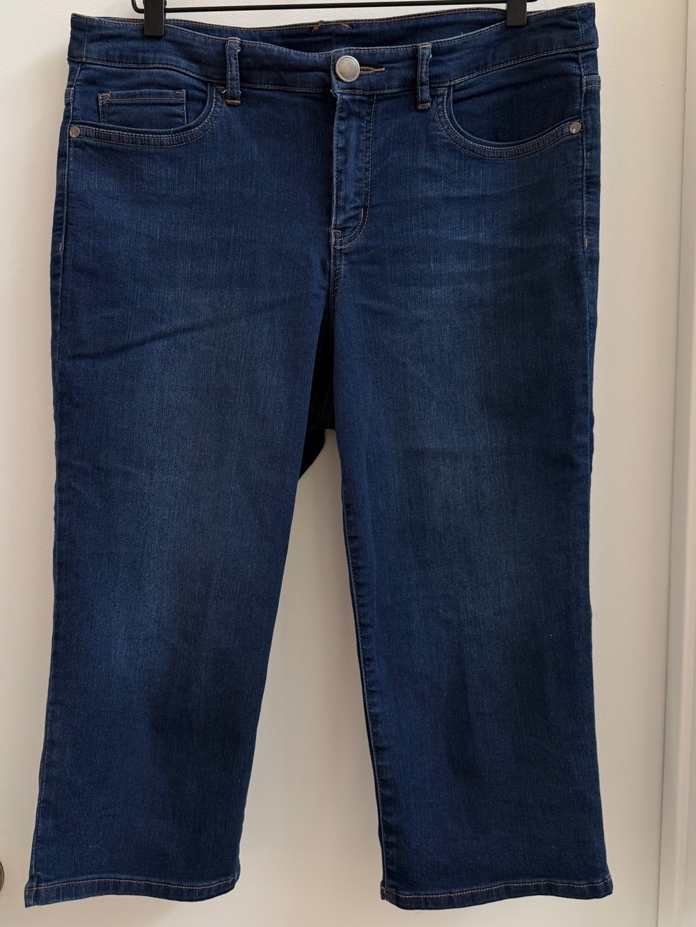 Christopher & Banks Dark Blue Cropped Stretch Jeans